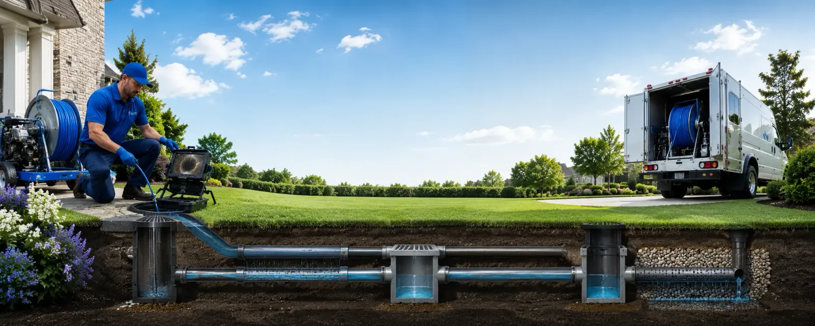 Outdoor drain cleaning information for Sherrard, IL